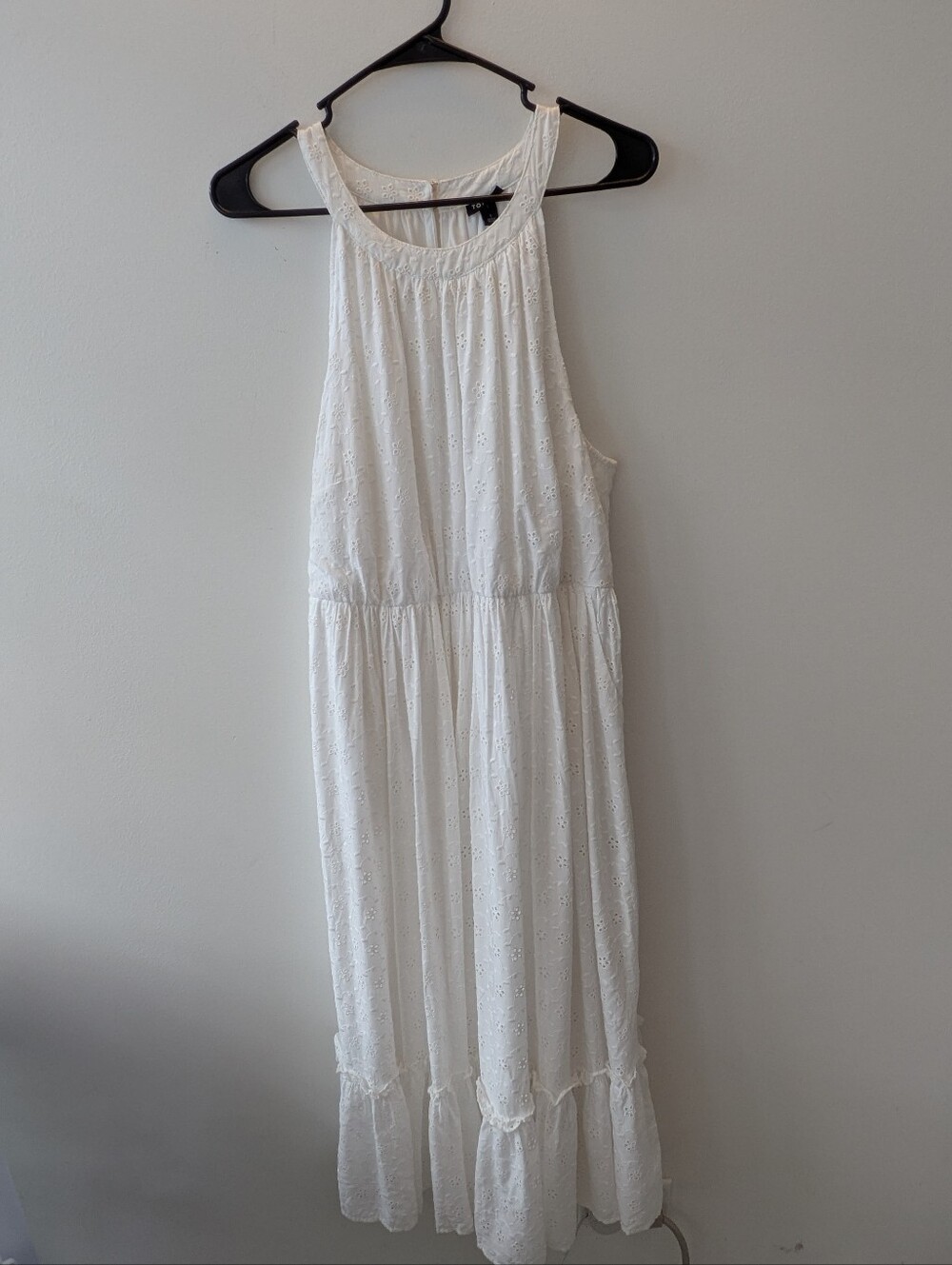 NWT Torrid Sleeveless White Eyelet Midi Dress - Picture 2 of 6